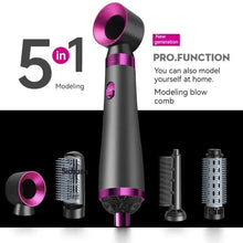 Load image into Gallery viewer, 5 In 1 Hair Dryer Hot Air Brush Styler and Volumizer Hair Straightener Curler Comb Negative Ion One Step Brush
