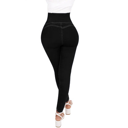 Women's High Waist Curvy Jeans Butt Lift Pants Stretchy Super Stretch Butt Shaping Bottom Up Denim Pants