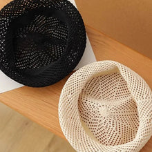 Load image into Gallery viewer, New Women&#39;s Spring/Summer Beret Adjustable Hollow Mesh Knitted Hat Fashion Hat Cap
