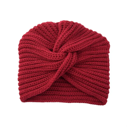 Women's Knitted Turban Hat Bohemia Cashmere Cross Wrap Head Lndian  Wool   Bonnet Turbante Cap - Shop & Buy