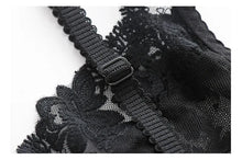 Load image into Gallery viewer, Fancy Lingerie Lace Ruffles Transparent Bra Embroidery Female Underwear High Quality Seamless Sexy Outfits For Woman
