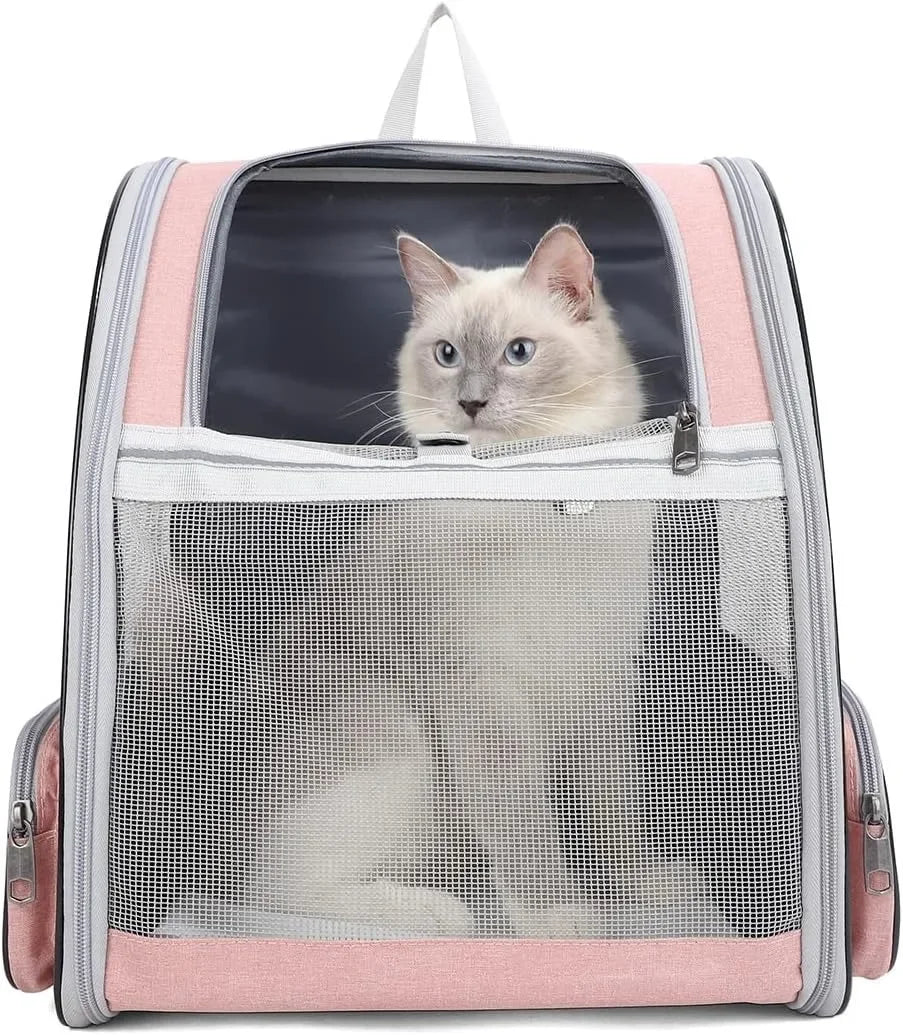 Pet Carrier Bag Breathable Cat Backpack Outdoor Foldable Portable Travel Transport Bag For Cats And Puppy Carrying Pet Supplies