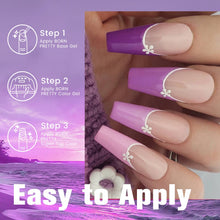 Load image into Gallery viewer, 6Pcs/Set Purple Series Gel Nail Polish Glitter Semi Permanent Jelly Pink Nude Color Varnish Full Coverage Manicure
