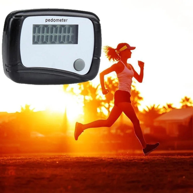 Walking Pedometer Pedometer Waterproof Multifunctional Sports Calorie Counting LCD Display Fitness Equipment