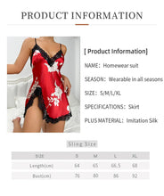 Load image into Gallery viewer, Summer Dress New Women&#39;s Sexy Lace Ice Silk Slip Dress Home Slip Nightgowns Thin Dress for Women
