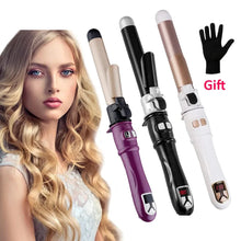 Load image into Gallery viewer, 1.1/1.25inch Rotating Curling Iron Curling Wand Automatic Hair Curler 30s Instant Heat Auto Hair Waver
