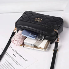 Load image into Gallery viewer, Women&#39;s One Shoulder Small Square Handbag New Cross Border Foreign Trade Lingge PU Crossbody Versatile Small Messenger Bag
