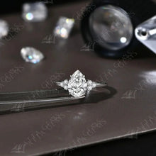 Load image into Gallery viewer, New Solid S925 Sliver 2.0ct Moissanite Rings for Women
