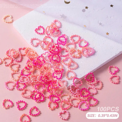 500-600pcs Bow Flower Nail Art Resin Decorations Mix Shapes Nail Charms Press on Manicure Supplies - Shop & Buy