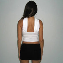 Load image into Gallery viewer, Chic White Sexy Strapless Crop Tops Elegant Summer Slim Tanks Tube Top Cropped Solid
