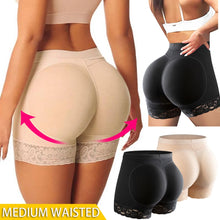 Load image into Gallery viewer, Women High Waist Lace Butt Lifter Body Shaper Tummy Control Panties Boyshort Pad Shorts Hip Enhancer Shapewear
