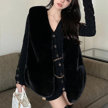 Load image into Gallery viewer, Sleeveless Faux Fur Jacket Women Coats Solid Waistcoat Casual Loose Warm Coat
