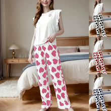 Load image into Gallery viewer, Ladie Sexy Lingerie Pyjamas Nightwear Women Faxu Cotton Pajamas Sets
