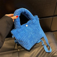 Load image into Gallery viewer, Niche Corduroy Bucket Bag New Autumn And Winter Plush Fashion Crossbody Shoulder Bag
