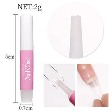 Load image into Gallery viewer, 50/40/30/20/10PCS Nail Glue Fast-Dry Acrylic False Nail Tips Professional 3D Nail Rhinestone Decoration Nail Super Adhesive Tool
