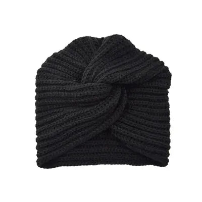 Women's Knitted Turban Hat Bohemia Cashmere Cross Wrap Head Lndian  Wool   Bonnet Turbante Cap - Shop & Buy