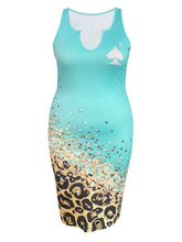 Load image into Gallery viewer, Plus Size dresses Print Bodycon Cami Dress Casual Women Streetwear Sleeveless Skinny mini dress
