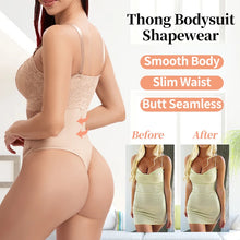 Load image into Gallery viewer, Lace Thongs Bodysuit Shapewear Women Seamless Full Body Shaper Slimming Waist Tummy Control Underwear
