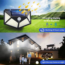 Load image into Gallery viewer, Solar Outdoor Lights Waterproof Motion Sensor Wall Lamp With Reflective Light Easy To Install Suitable For Outdoor Terraces
