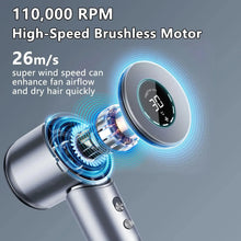 Load image into Gallery viewer, Negative Ion 110000RPM High-Speed Hair Dryer Professional Hair Dryer Low Noise
