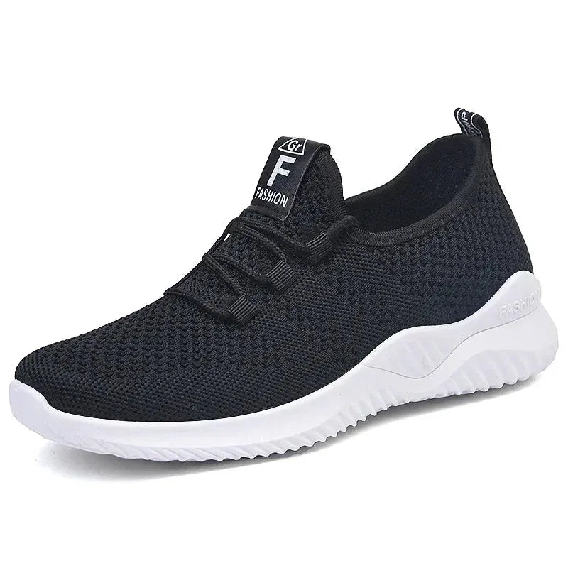 Women's Casual Sneakers Summer Comfortable Breathable Platform Shoes Fashion Women Versatile Lace-up Shoe - Shop & Buy