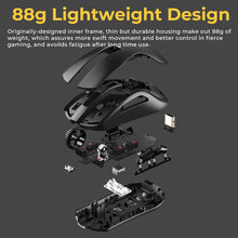 Load image into Gallery viewer, PC Gaming Mouse Tri-mode Connect Bluetooth Wired 2.4G Wireless Mouse with Charging Base
