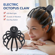 Load image into Gallery viewer, Electric Octopus Claw Scalp Massager Stress Relief Therapeutic Head Scratcher Stress Relief and Hair Stimulation Hands-Free USB
