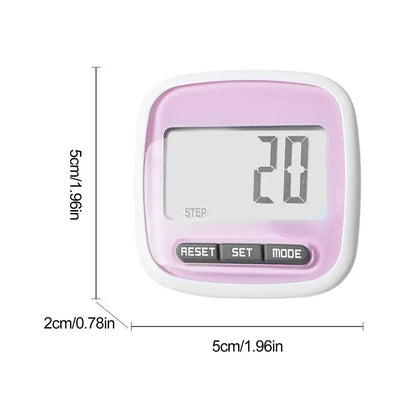 3D Walking Pedometer Waterproof Multifunctional Sports Calorie Counting LCD Display Fitness Equipment