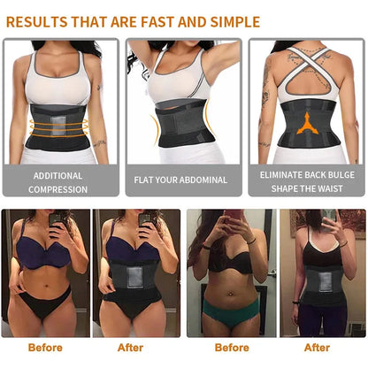 Women's Binders and Shapers Faja Body Shapewear Female Modeling Strap Waist Trainer Cincher Sauna Sweat Belt Sheath Corset Top - Shop & Buy