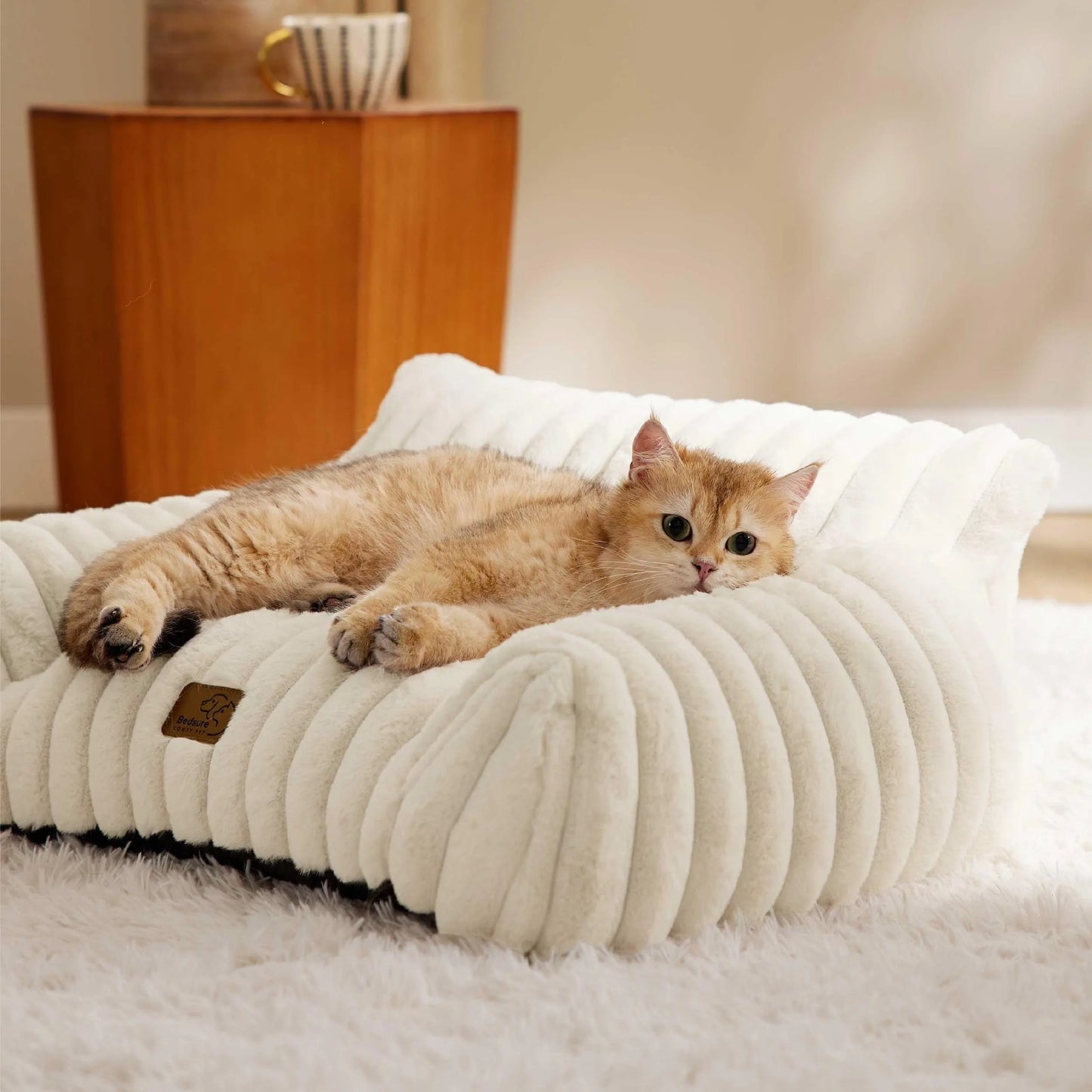 Cats Bed Pet Products for Winter Supplies Warm Puppy Bed Accessories Dog Mat Goods House Beds Houses and Habitats Cushions Thing