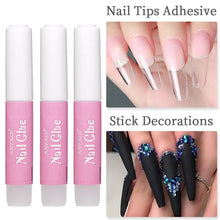 Load image into Gallery viewer, 50/40/30/20/10PCS Nail Glue Fast-Dry Acrylic False Nail Tips Professional 3D Nail Rhinestone Decoration Nail Super Adhesive Tool
