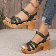 Load image into Gallery viewer, Lightweight High Heeled Sandals for Women Summer Ankle Buckle Female Gladiator Sandal
