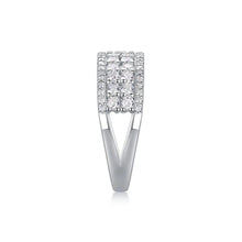 Load image into Gallery viewer, 1.068CT Pavé Moissanite Half Eternity Wedding Band 925 Sterling Silver Noble Lady Ring Gift For Her
