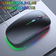 Load image into Gallery viewer, Wireless Mouse Gaming Mouse Backlight USB Compatible RGB Rechargeable Mice Silent Backlit Ergonomic Gaming Mouse
