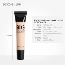 Load image into Gallery viewer, Waterproof High Coverage Face Concealer Cream Lasting Scar Acne Cover Moisturizing Liquid Foundation
