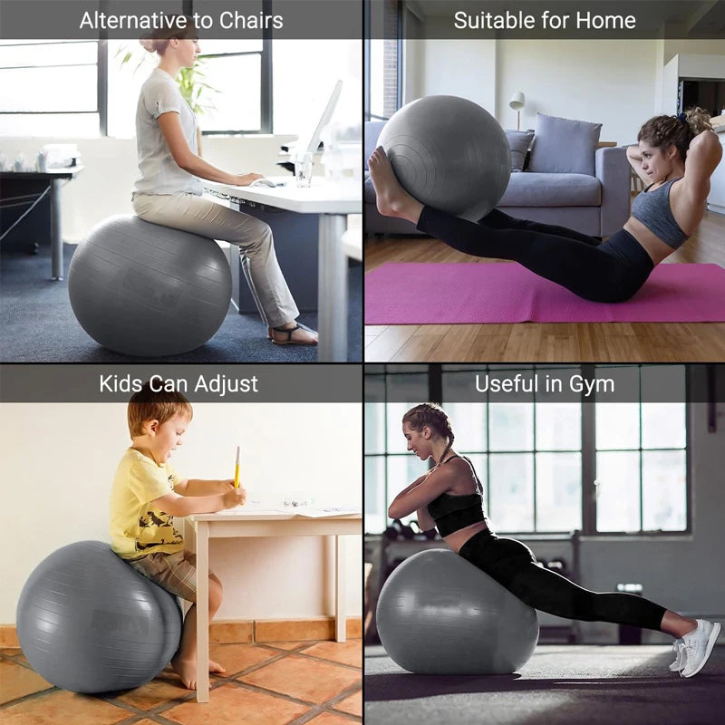 65/75/85cm Balance Ball Yoga & Pilates Accessories Home Fitness Equipment Pregnant Women Rehabilitation Exercise Yoga Ball