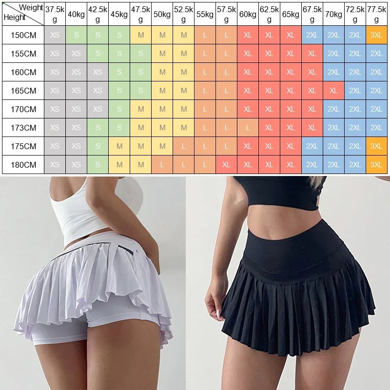 Cloud Hide Quick Dry Sports Skirt Gym Dancing Tennis Skirts for Women XL Workout Cycling Fitness Shorts High Waist Running Skirt