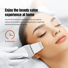 Load image into Gallery viewer, Ultrasonic Skin Scrubber Facial Spatula Blackhead Remover EMS Deep Face Cleaning Face Lift Machine
