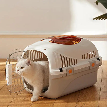 Pet Air Case Portable Pets Cage Outdoor Travel Car Consignment Case Aircraft Air Transport Box Suitable For Kitten Puppy