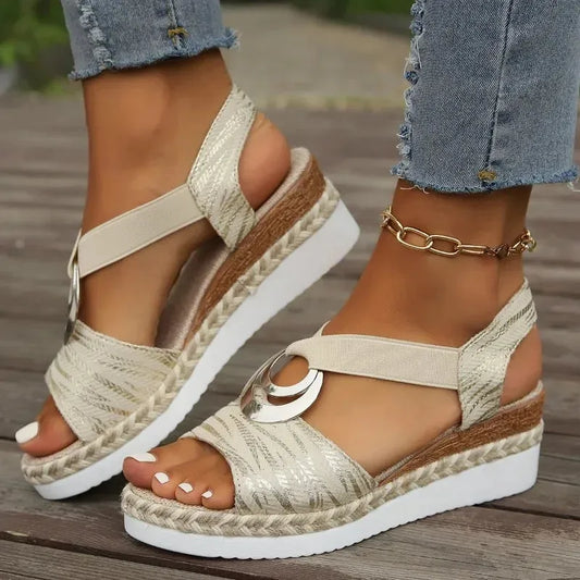 Women's Wedges Sandals Summer Snake Print Platform Sandals Gladiator Shoes - Shop & Buy