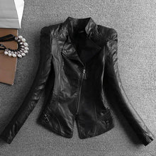 Load image into Gallery viewer, New Spring And Autumn Women Leather Jacket Coats Slim Ladies Clothing
