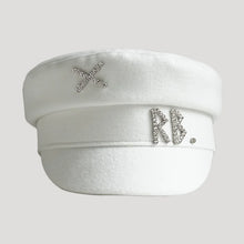 Load image into Gallery viewer, Autumn Winter Newsboy Caps Women Wool Diamond Letter Caps Baker Boy Cap
