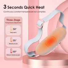 Load image into Gallery viewer, Menstrual Heating Pad Smart Warm Palace Belt Relief Waist Pain Cramps Vibrating Abdominal Massager
