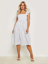 Load image into Gallery viewer, Women&#39;s Plus Size Dress Casual Sleeveless Women&#39;s Clothing For Summer Polka Dot Print Reched Dress
