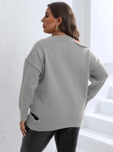 Load image into Gallery viewer, Sexy Off The Shoulder Plus Size Sweater Women V-Neck Large Pullover Ladies Loose Oversize Jumper Big Jerseys Curvy Knitwear
