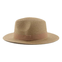 Load image into Gallery viewer, Hats for Women Bucket Sun Hats Ribbon Band Men Hat Straw Summer Panama Formal Outdoor Party Picnic Bucket Hat
