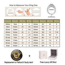 Load image into Gallery viewer, 2 Pcs 925 Sterling Silver Yellow Gold Wedding Rings Bridal Set for Women
