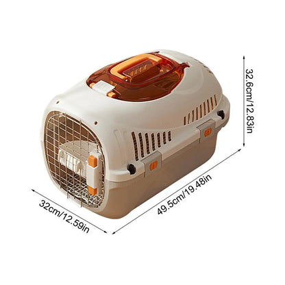 Pet Air Case Portable Pets Cage Outdoor Travel Car Consignment Case Aircraft Air Transport Box Suitable For Kitten Puppy