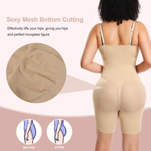 Load image into Gallery viewer, Mesh Butt Lifter Shorts Bodysuit Shapewear Women Underbust Corset Tummy Control Body Shaper Thigh Slimmer 3D Hip Enhancer
