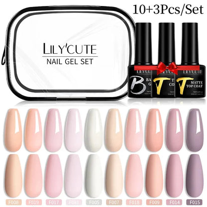 12PCs 7ml Spring Macaron Nail Gel Polish Set Semi Permanent UV Gel For Manicure Soak Off Gel Nail Polish Kit Varnishes - Shop & Buy